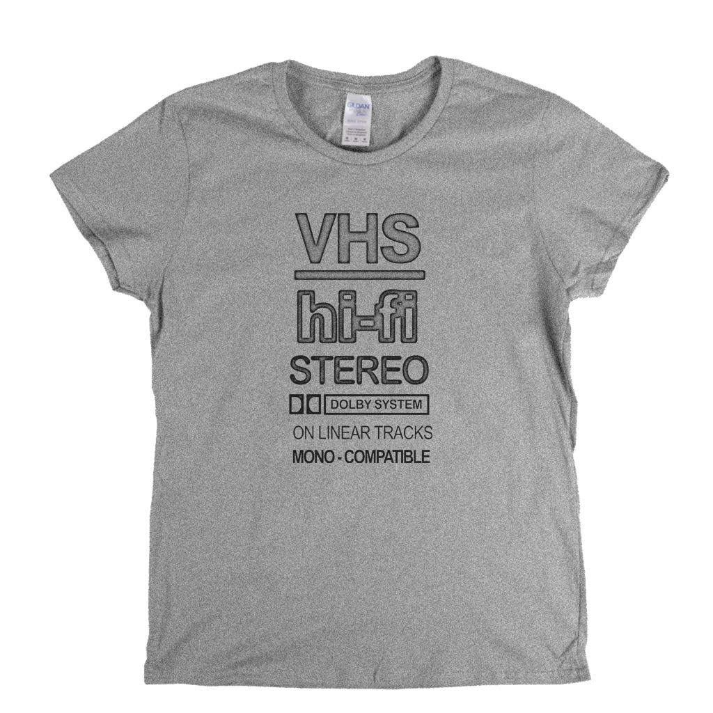 Vhs Hi Fi Stereo Womens T-Shirt