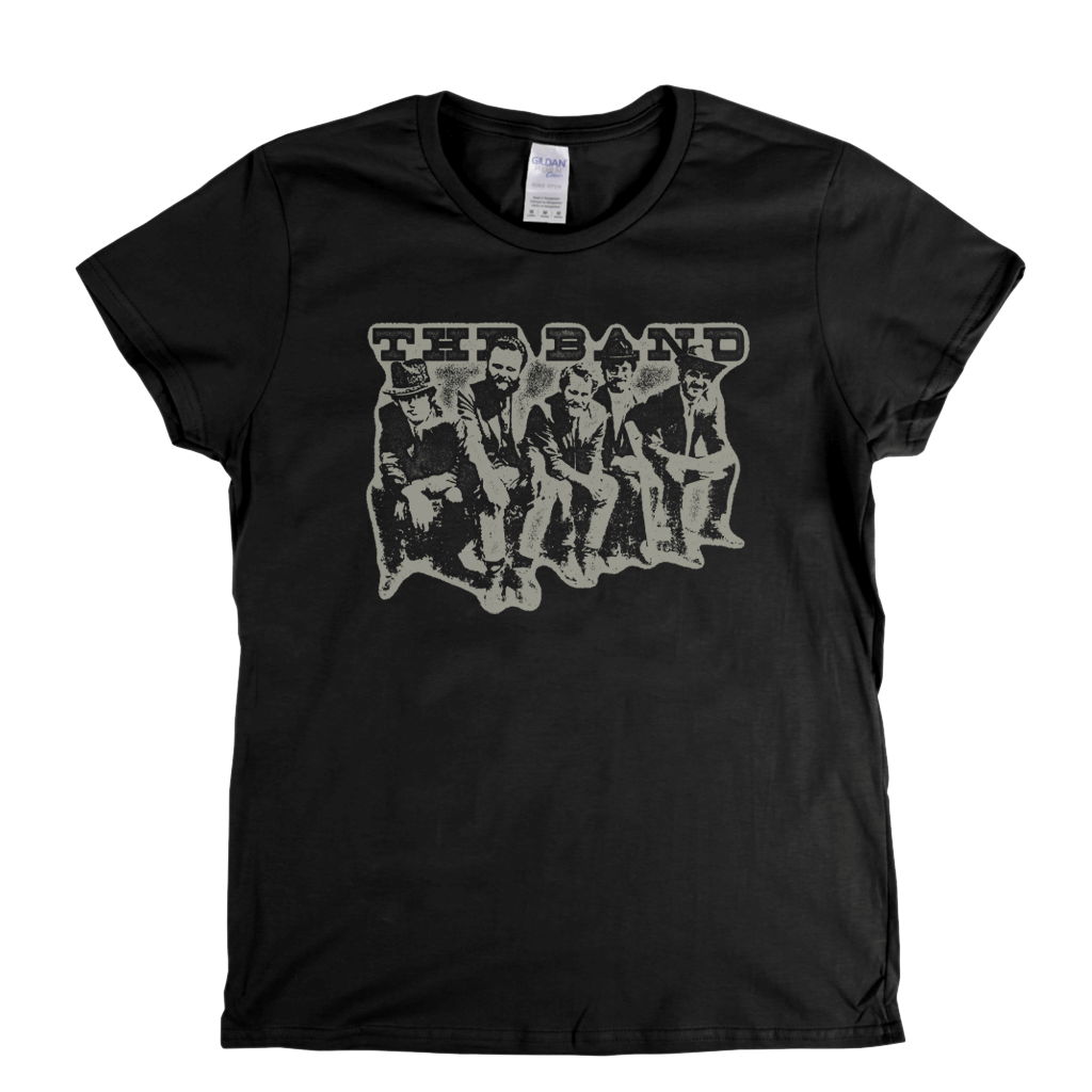Portrait Of The Band Womens T-Shirt featuring a vintage design of the band on a black tee.