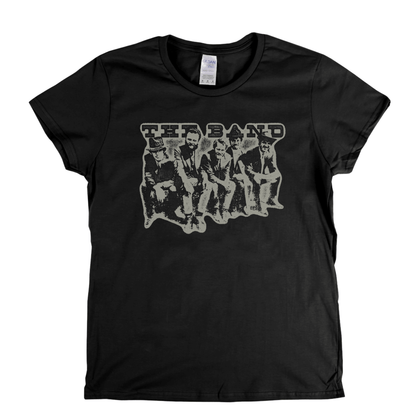 Portrait Of The Band Womens T-Shirt featuring a vintage design of the band on a black tee.