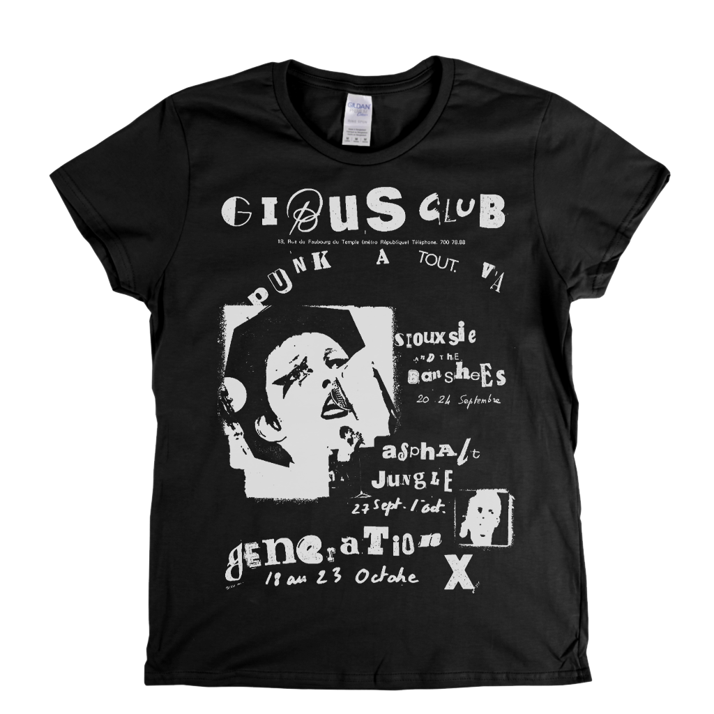 Gibus Club Punk Poster Womens T-Shirt