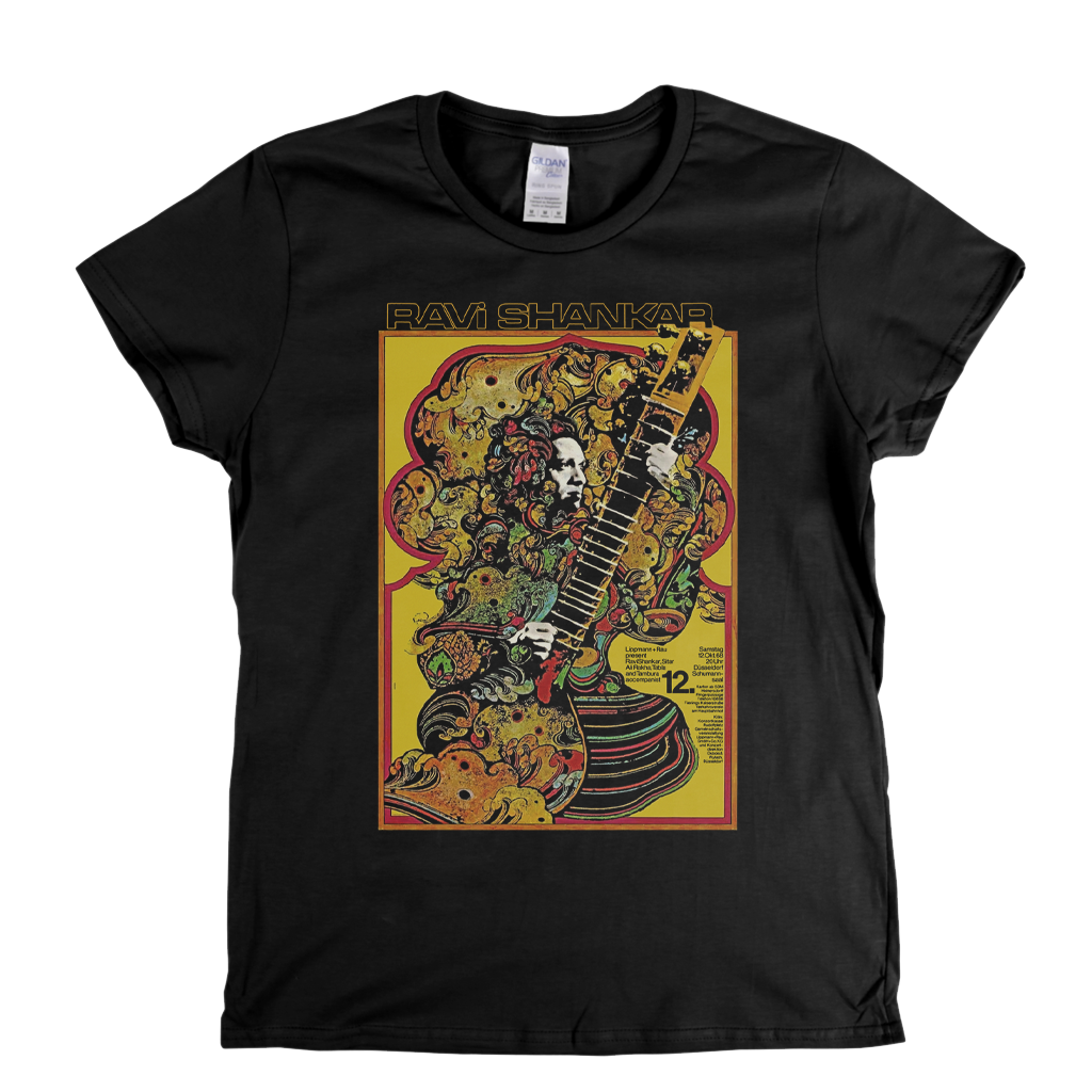 Ravi Shankar Concert Dusseldorf Poster 1968 Womens T-Shirt