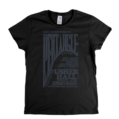 Pentangle Usher Hall Poster Womens T-Shirt