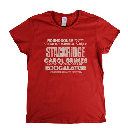 Stackridge Roundhouse Poster Womens T-Shirt