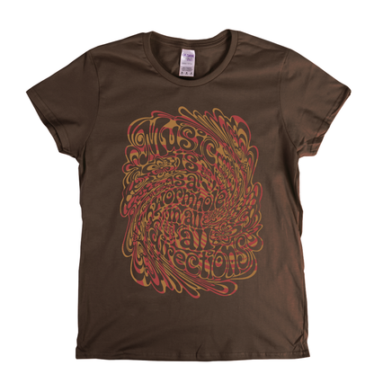 Music Is A Wormhole Womens T-Shirt