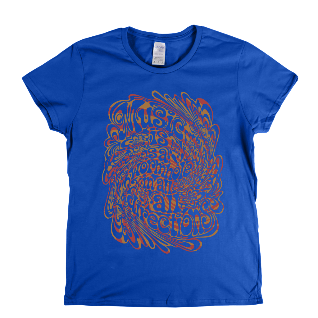 Music Is A Wormhole Womens T-Shirt