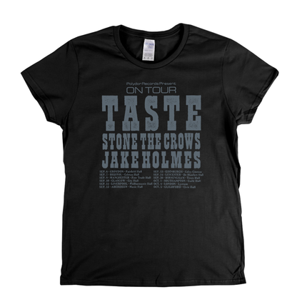 Taste Stone The Crows Jake Holmes Tour Poster Womens T-Shirt