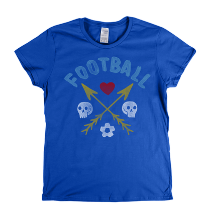 Crossed Arrows Love Football Womens T-Shirt