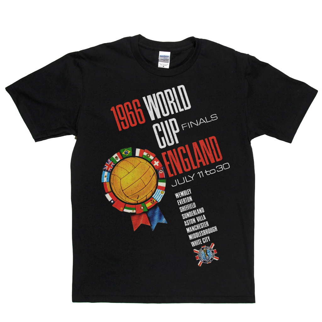 1966 World Cup England Flags Poster T-Shirt