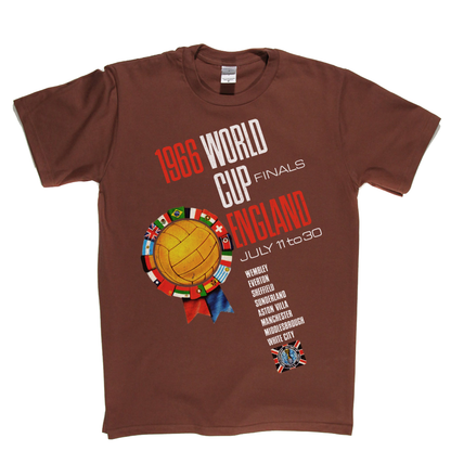 1966 World Cup England Flags Poster T-Shirt