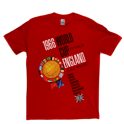 1966 World Cup England Flags Poster T-Shirt