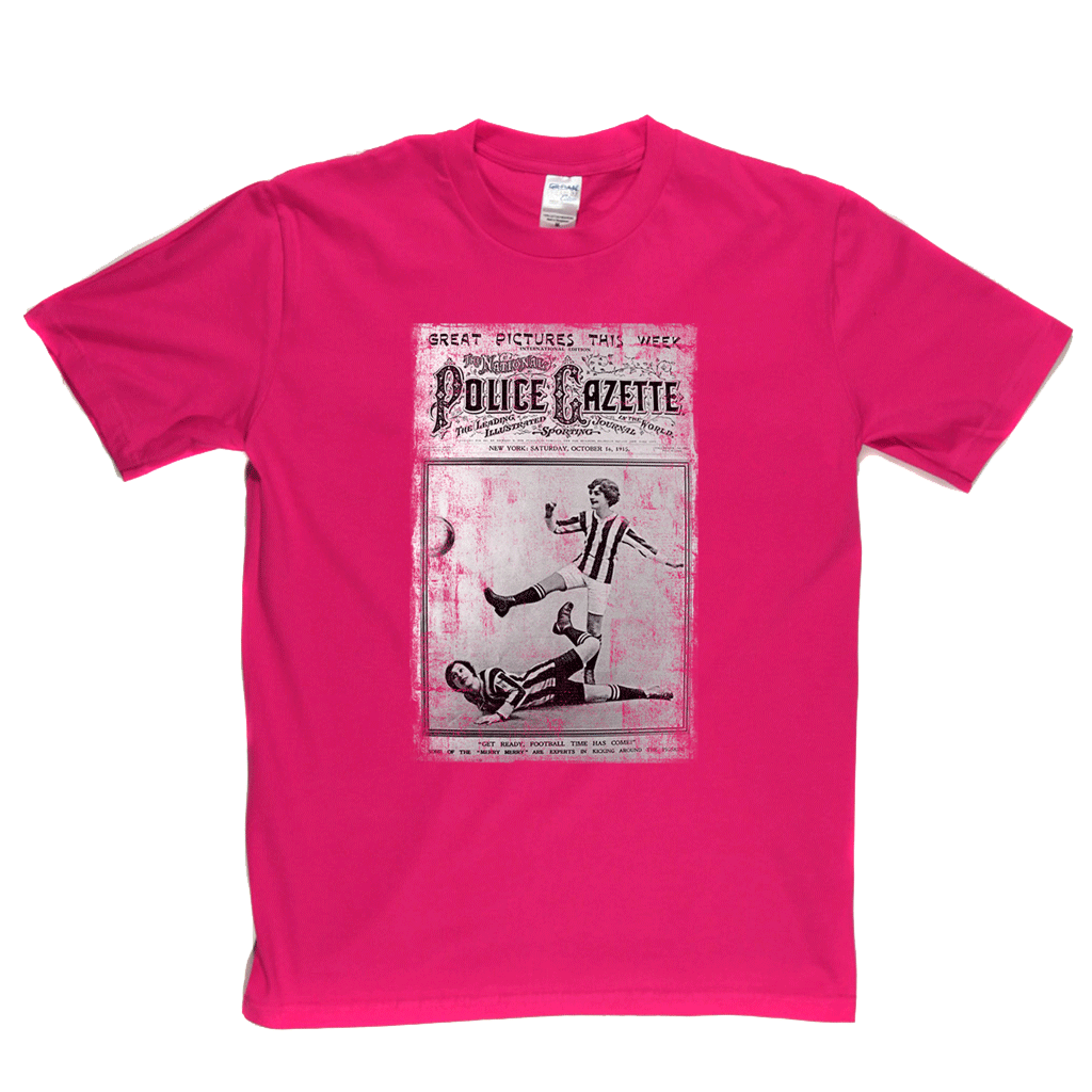 Police Gazette Football 1915 Regular T-Shirt