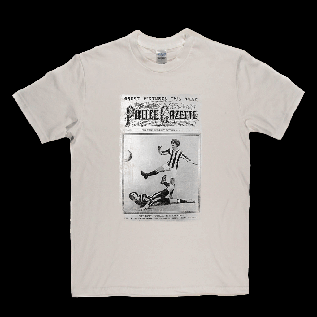 Police Gazette Football 1915 Regular T-Shirt