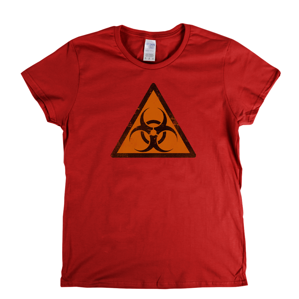 Biohazard Symbol Womens T-Shirt