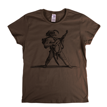 The Masked Comedian Playing The Guitar Womens T-Shirt