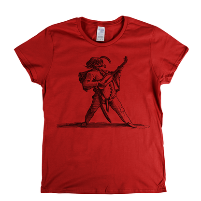 The Masked Comedian Playing The Guitar Womens T-Shirt