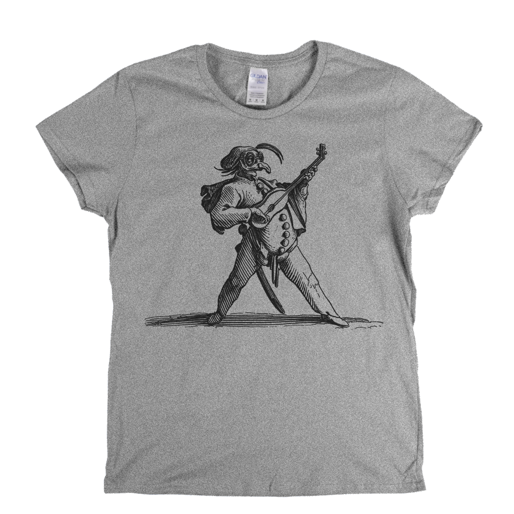 The Masked Comedian Playing The Guitar Womens T-Shirt