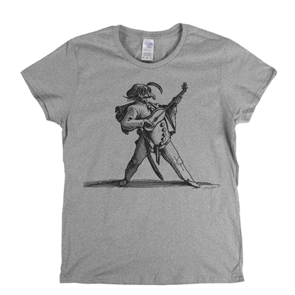 The Masked Comedian Playing The Guitar Womens T-Shirt