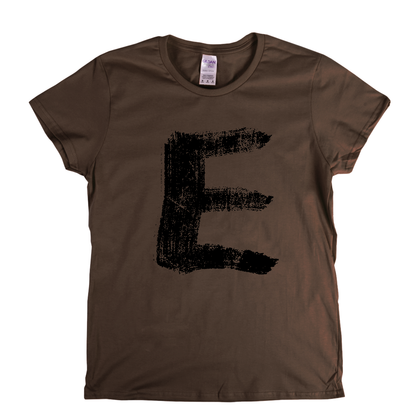 Letter E Womens T-Shirt