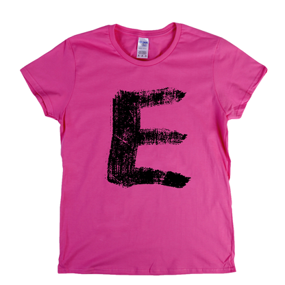 Letter E Womens T-Shirt