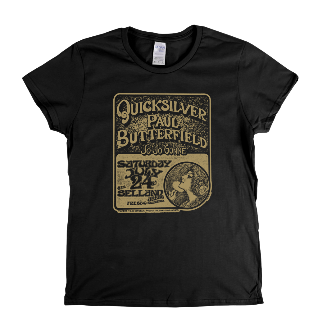 Quicksilver Paul Butterfield Poster Womens T-Shirt