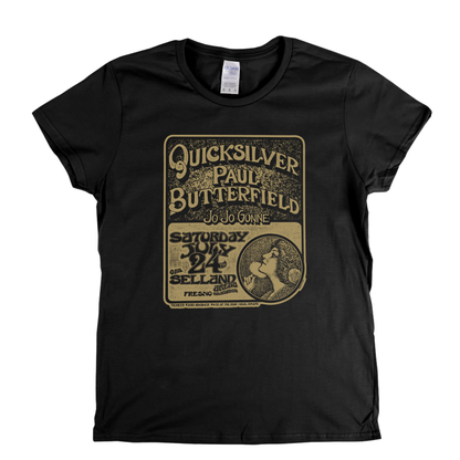 Quicksilver Paul Butterfield Poster Womens T-Shirt