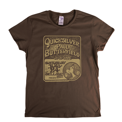 Quicksilver Paul Butterfield Poster Womens T-Shirt