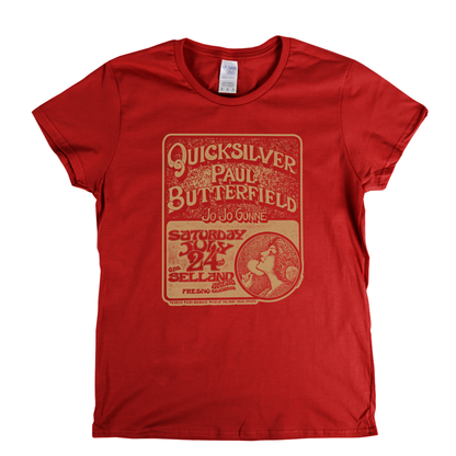 Quicksilver Paul Butterfield Poster Womens T-Shirt