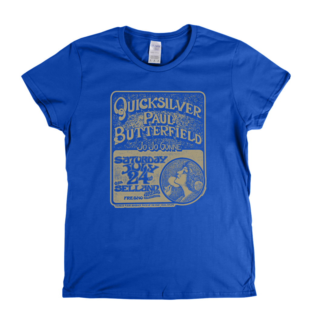 Quicksilver Paul Butterfield Poster Womens T-Shirt