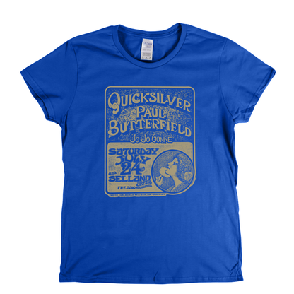 Quicksilver Paul Butterfield Poster Womens T-Shirt