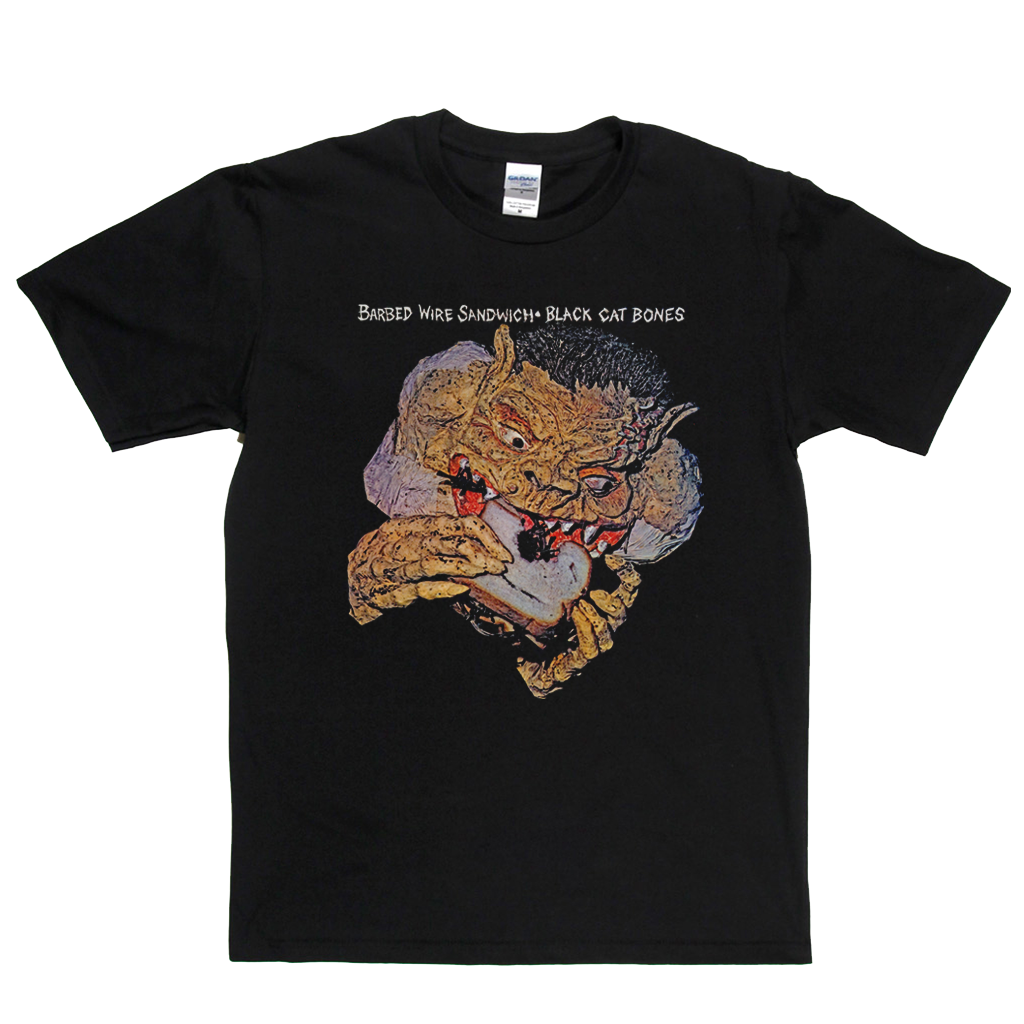 Black Cat Bones Barbed Wire Sandwich T-Shirt