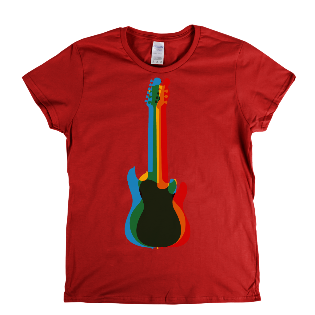 Three Guitars Womens T-Shirt