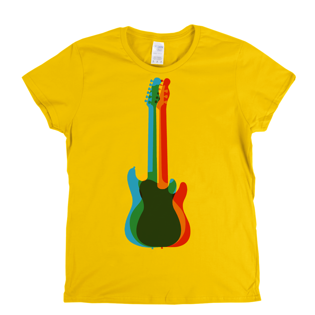 Three Guitars Womens T-Shirt