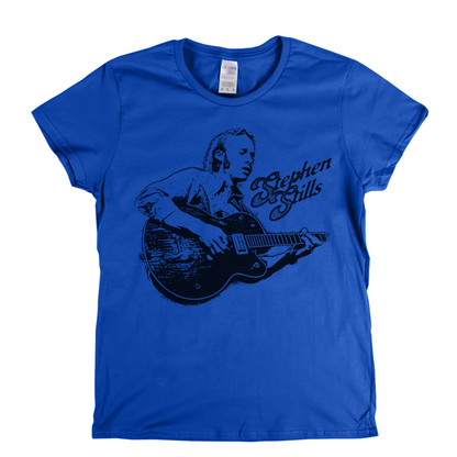 Stephen Stills Guitar Portait Womens T-Shirt