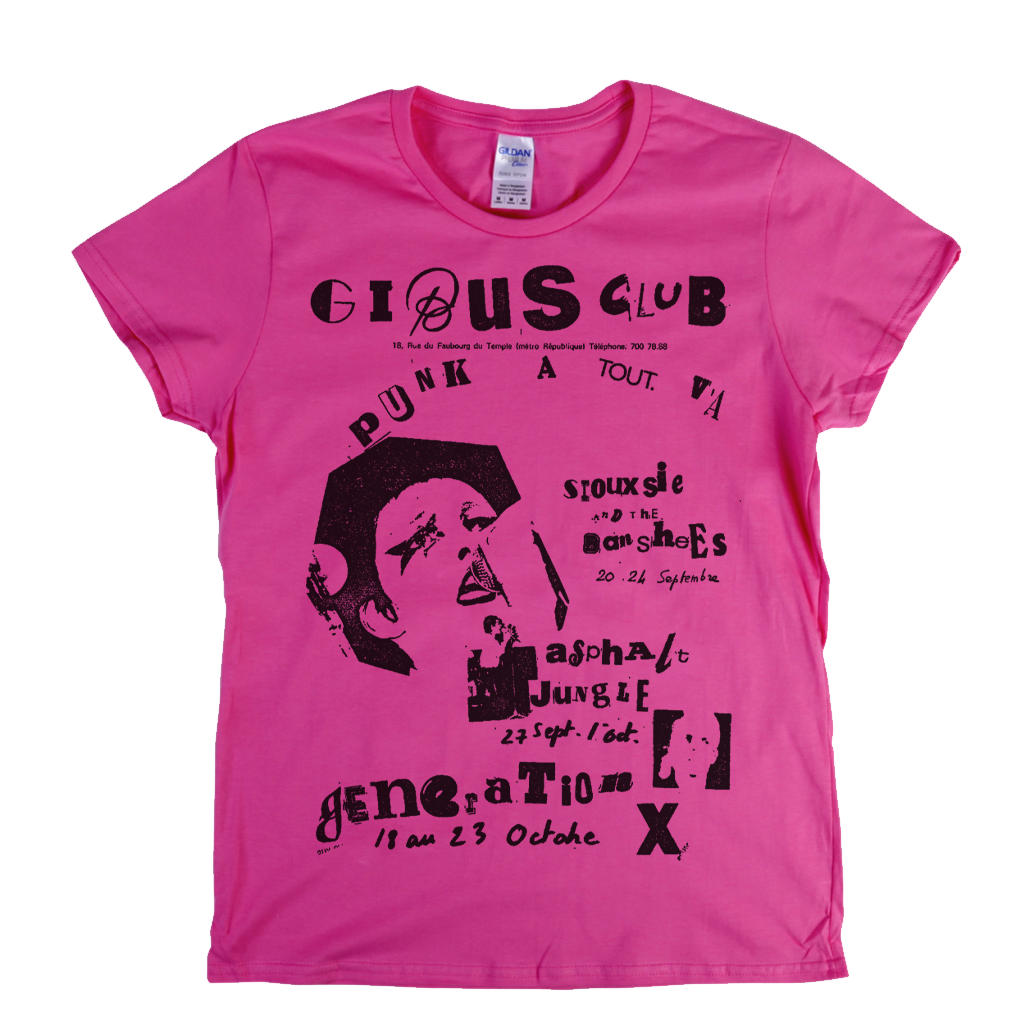 Gibus Club Punk Poster Womens T-Shirt