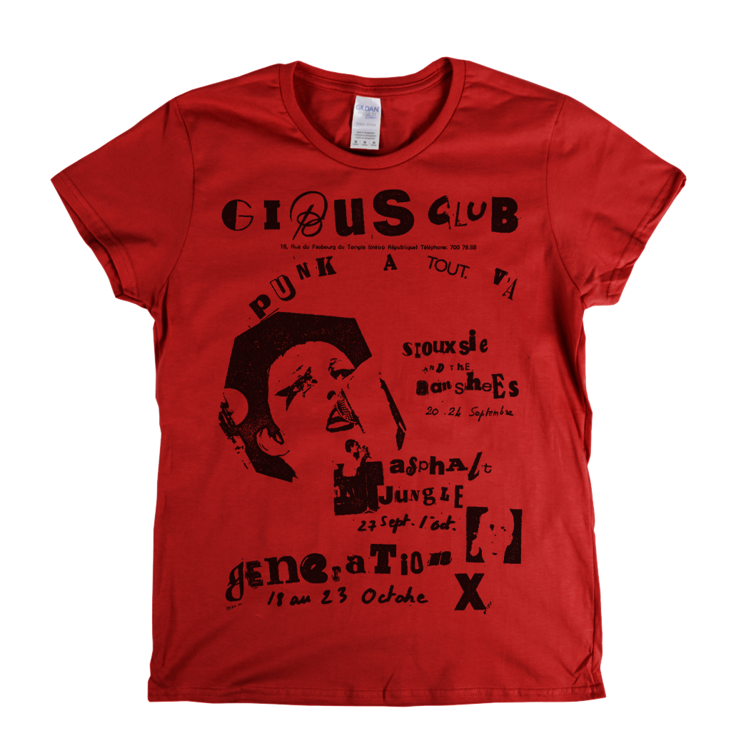 Gibus Club Punk Poster Womens T-Shirt