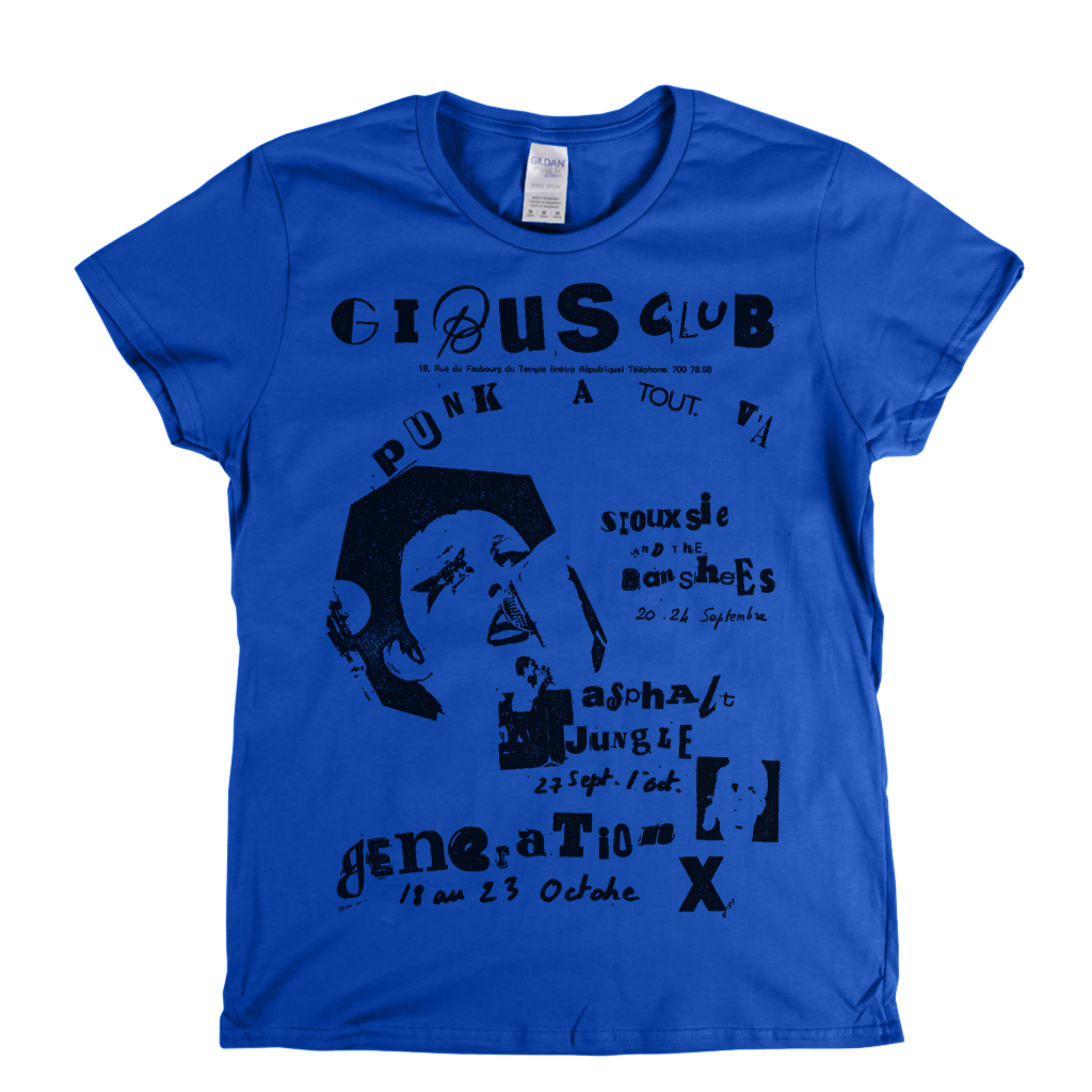Gibus Club Punk Poster Womens T-Shirt