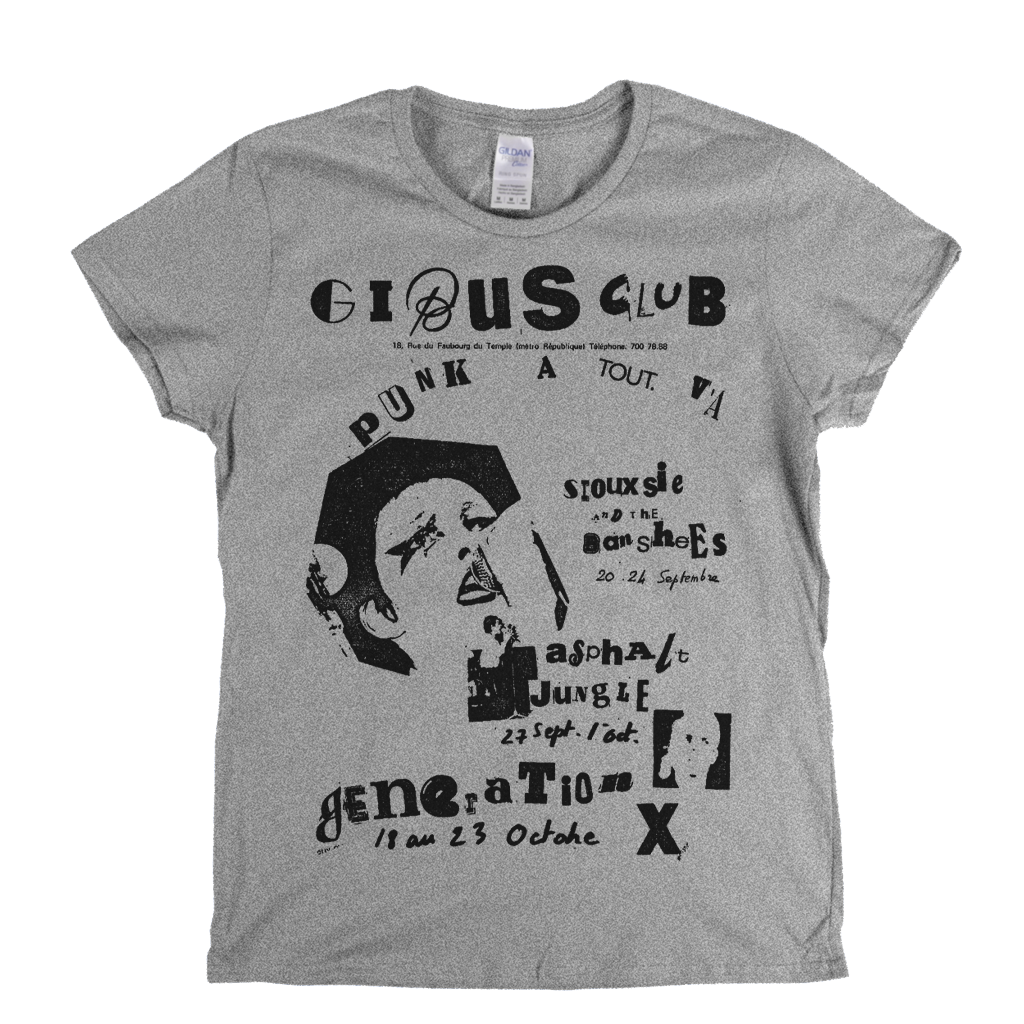 Gibus Club Punk Poster Womens T-Shirt