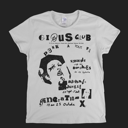 Gibus Club Punk Poster Womens T-Shirt
