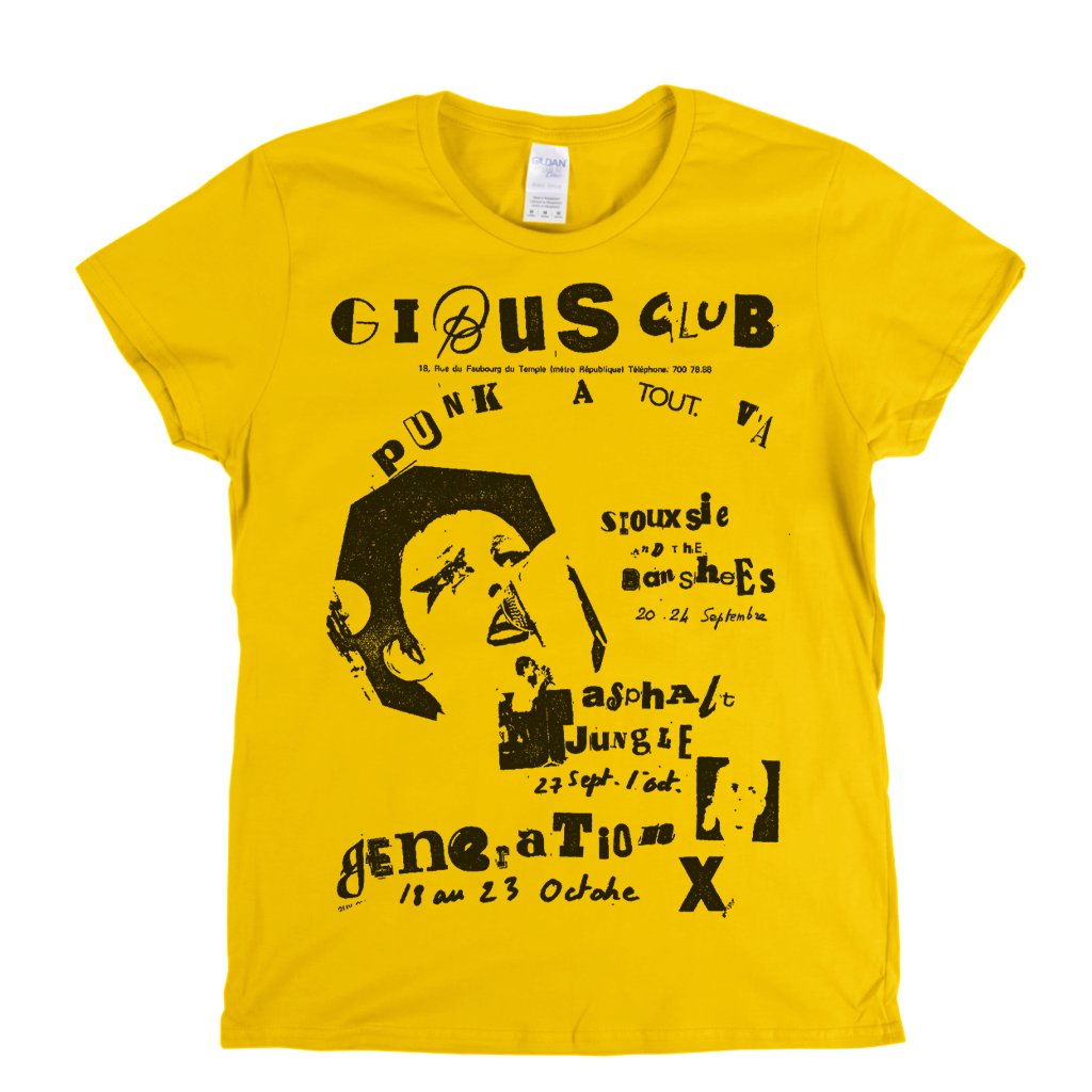 Gibus Club Punk Poster Womens T-Shirt
