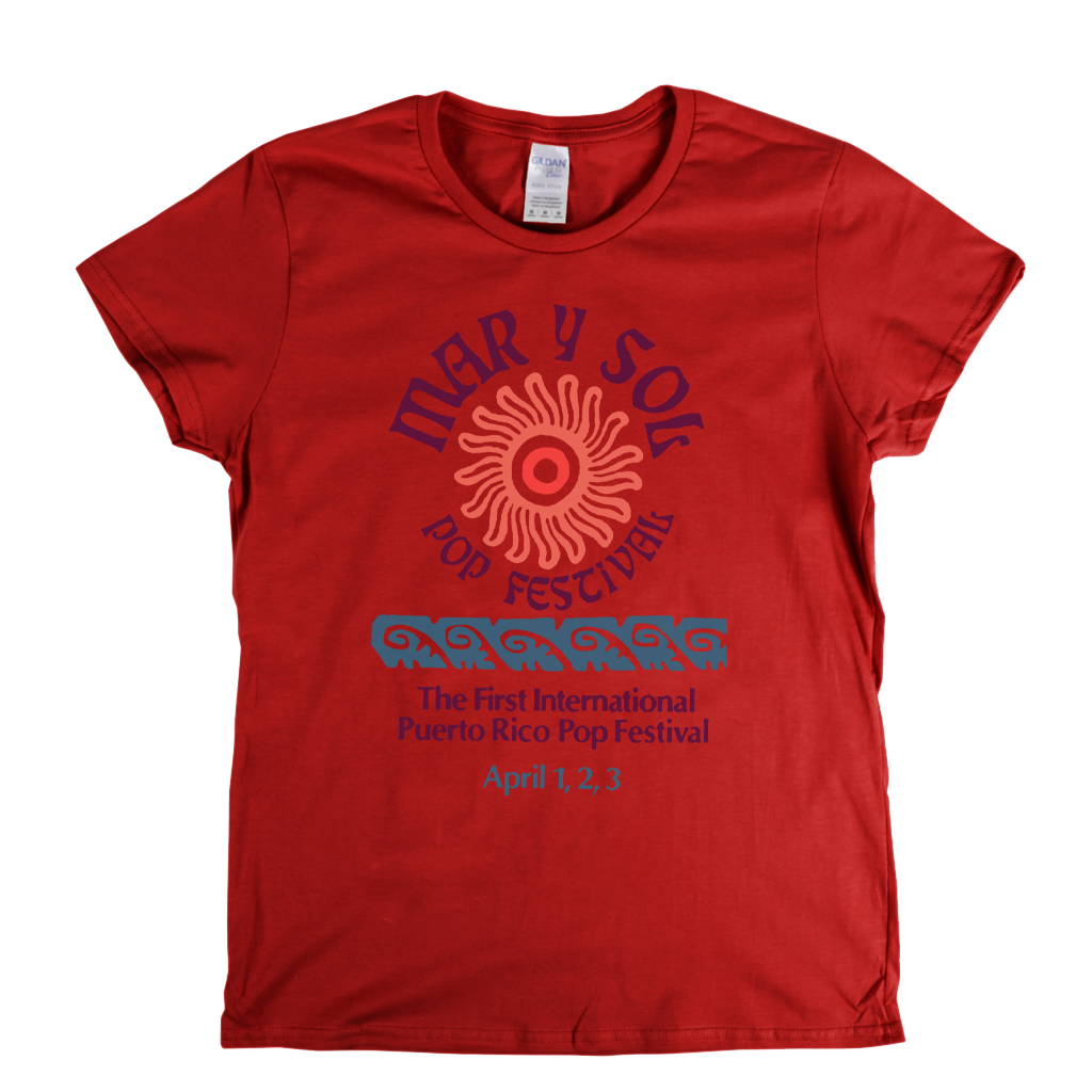 Mar Y Sol Pop Festival Womens T-Shirt