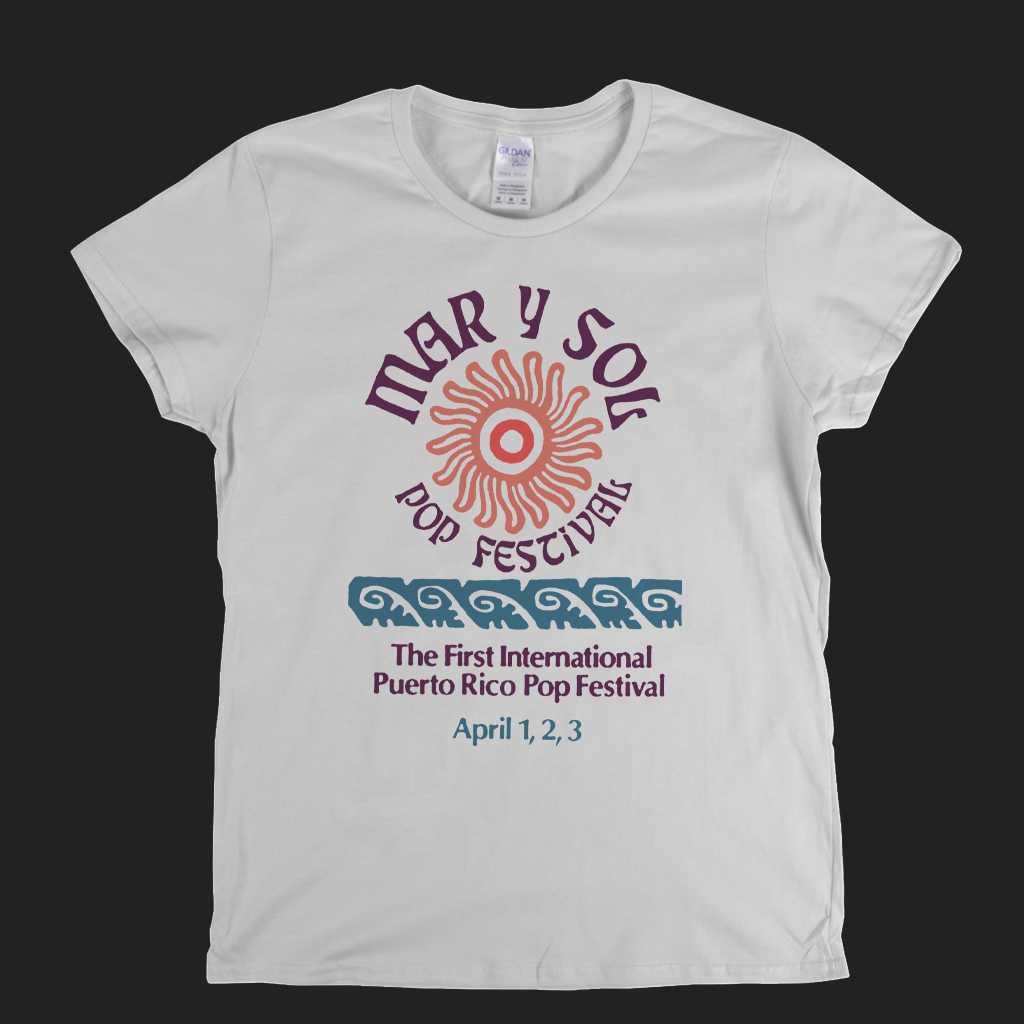 Mar Y Sol Pop Festival Womens T-Shirt