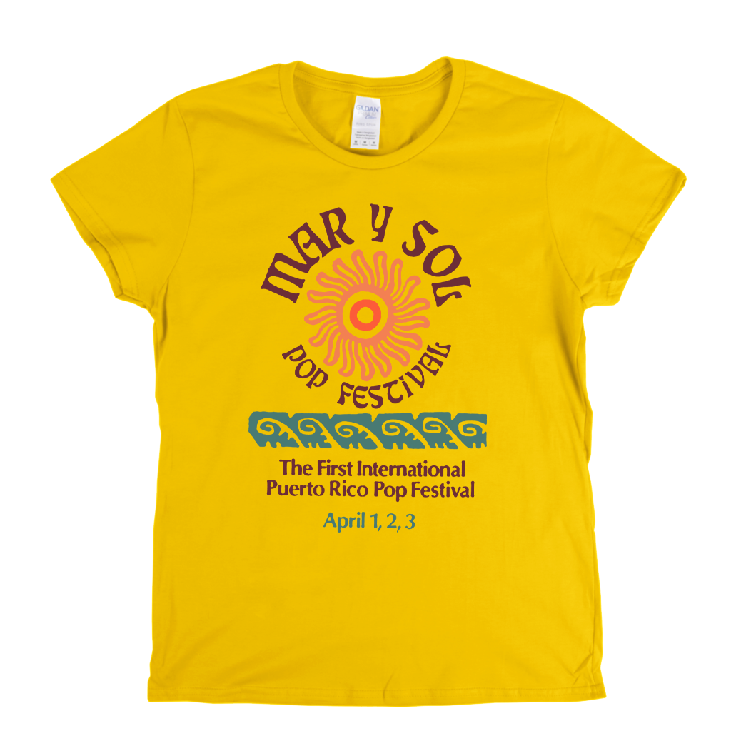 Mar Y Sol Pop Festival Womens T-Shirt