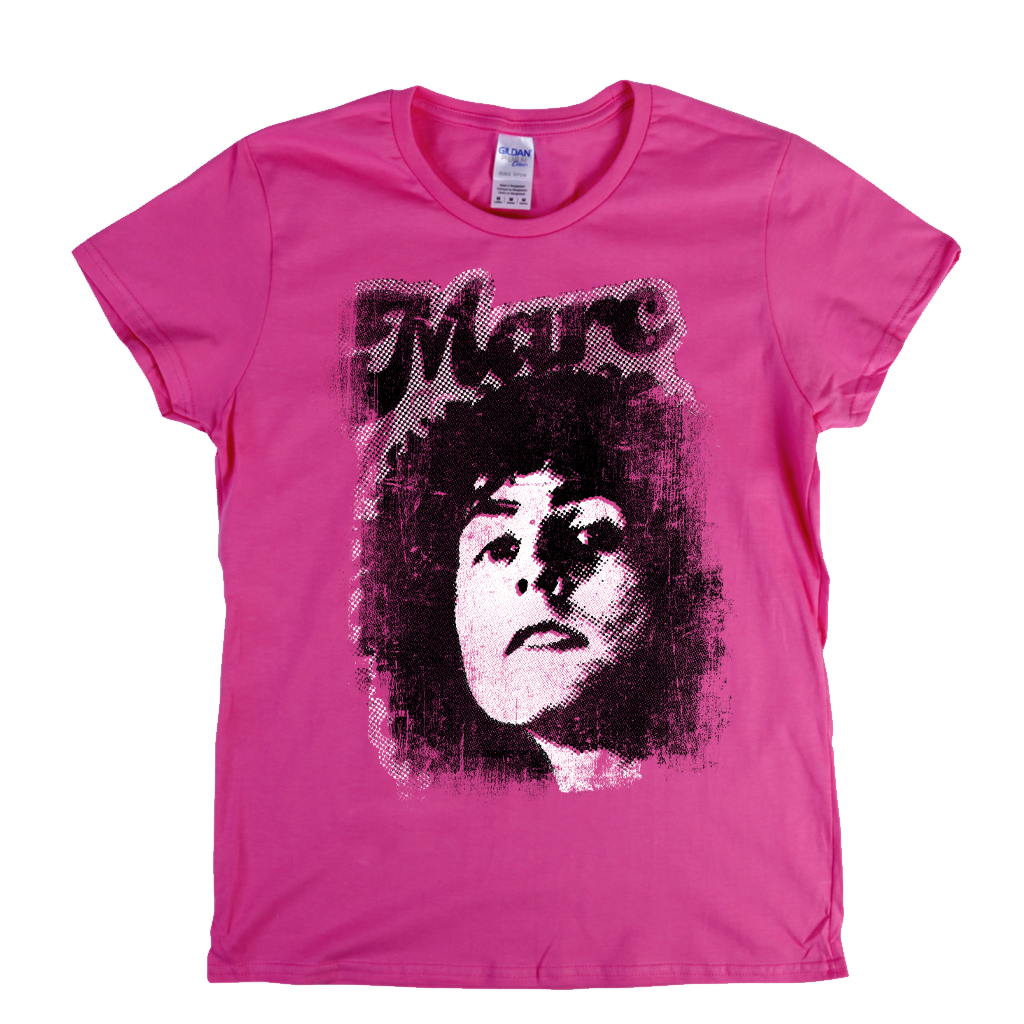 Marc Bolan Distressed Womens T-Shirt
