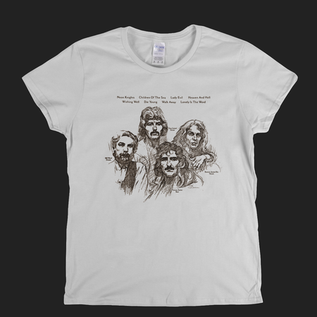 Black Sabbath Heaven And Hell Rear Sleeve Womens T-Shirt