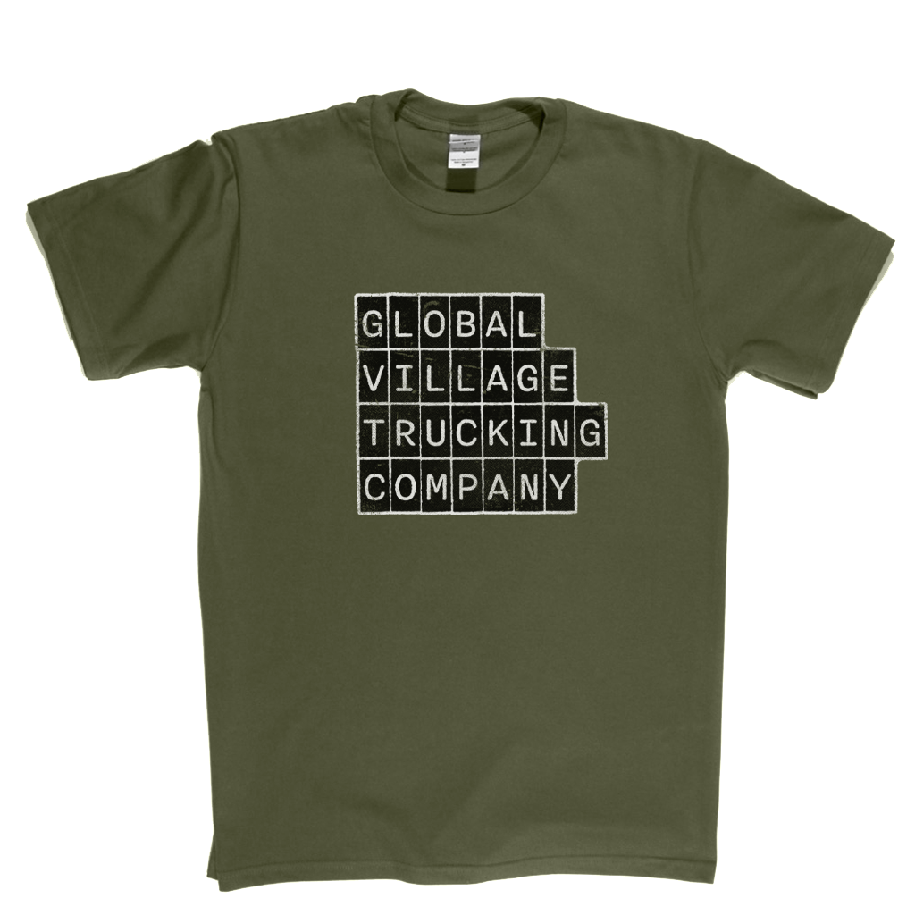 Global Village Trucking Company Block Text T-Shirt