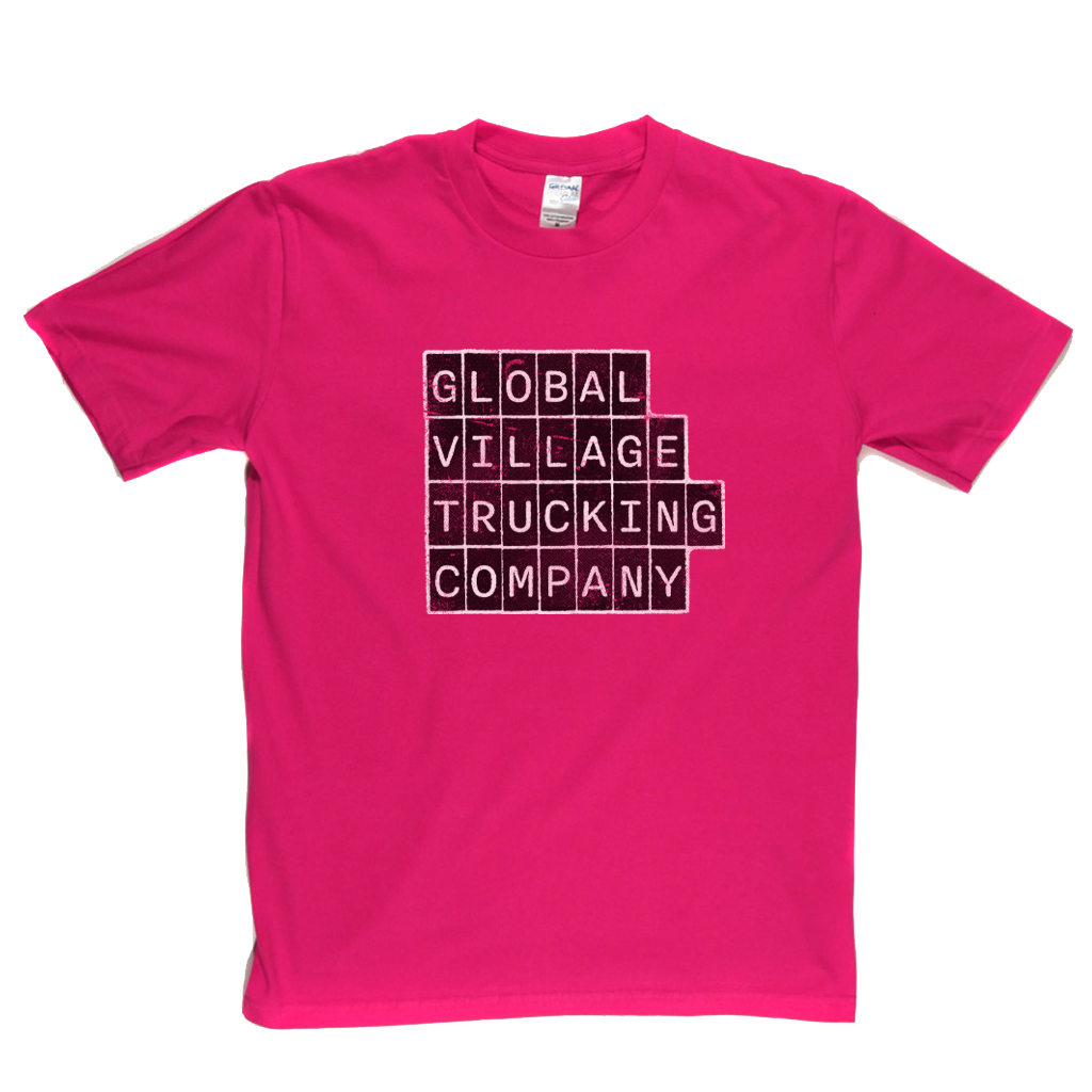 Global Village Trucking Company Block Text T-Shirt
