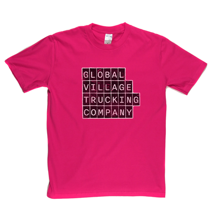 Global Village Trucking Company Block Text T-Shirt