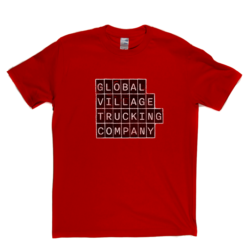 Global Village Trucking Company Block Text T-Shirt