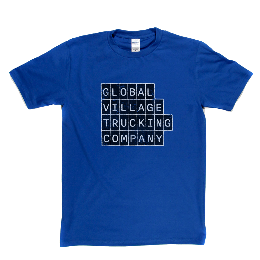 Global Village Trucking Company Block Text T-Shirt