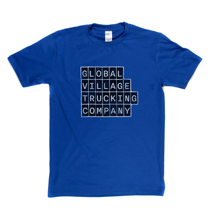 Global Village Trucking Company Block Text T-Shirt
